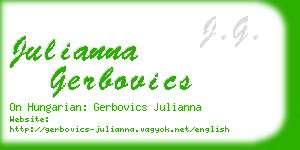 julianna gerbovics business card